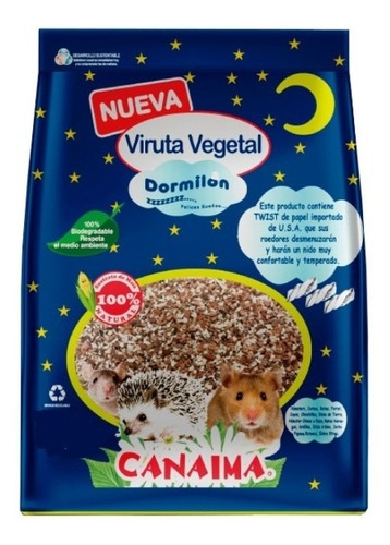 Viruta Vegetal Dormilón Canaima 15kg Pethome Chile