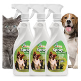 Kit 3 Spray Citronela Repelente Perfuma Pet Cães E Gatos