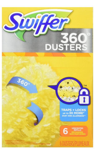 Swiffer 360 Duster , Plumero, 6 Repuestos, Swiffer, Plumero 