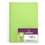 Croquera Canson Notes Espiral 50 Hojas 120g/m² 10,5x14,8cm Color Verde