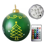 Decoración De Bola De Navidad Inflable De 60 Cm Con Luz 1