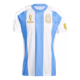 Camiseta Argentina Mundial Campeones Dia Del Padre Niñ/adult