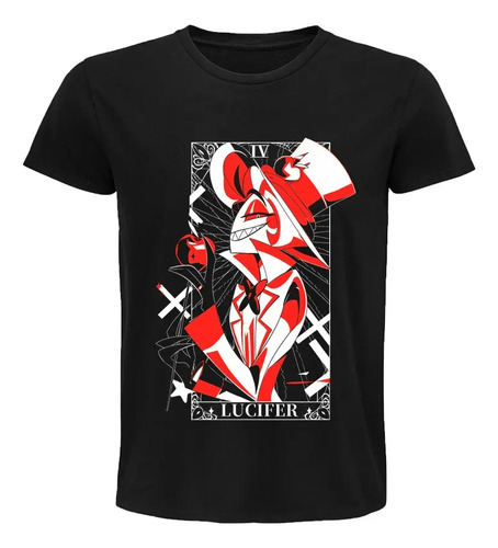 Playera Lucifer Morningstar Tarot Hotel Hazbin Anime Manga | Meses sin interés