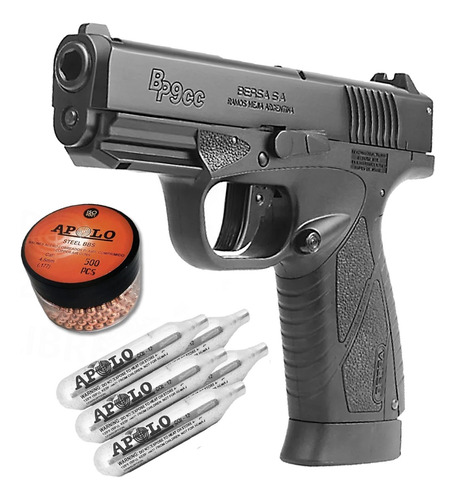 Pistola Co2 Asg Replica Bp9cc Balines Garrafas