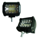 Par Faro De 19 Led Dually Auxiliar Luz Blanco Fijo + Estrobo