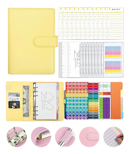 Bolsa De  Carpeta Con Cremallera Cuaderno Planificador A6 | MercadoLibre