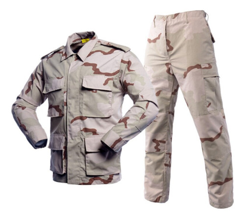 Uniforme Militar De Caza De Combate Con Estampado De Camufla