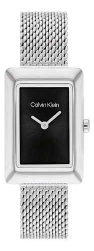 Reloj De Pulsera Calvin Klein Para Mujer Estilo Ck, Acero In