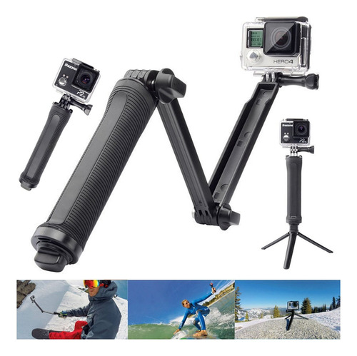 Mini Trípode Selfie Stick Tipo De Gopro Para Cámaras