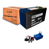 Kit Bateria Selada 12v 9ah + Carregador 12v/