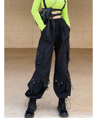 Pant Casual Gothic Cargo Con Pant Os  Mujer
