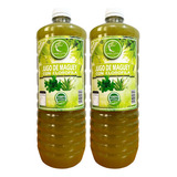 2 Jugo De Maguey Original Clorofila 1l Verde Santo Michoacán