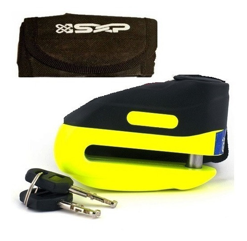 Traba Disco Moto Perno 10 Mm,candado,seguridad Con Funda