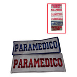 Parches Bordados Con Velcro Paramedico Emergencias  