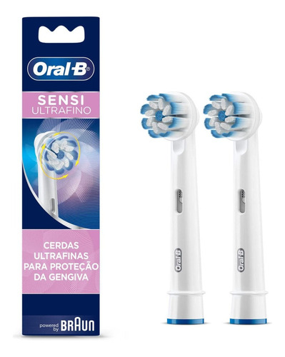 Refil Para Escova Elétrica Oral-b Sensi Ultrafino 2 Unidades
