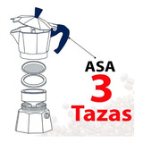 Asa  3 Tazas Para Cafetera Italiana Bialetti Y Turmix
