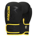 Luva Boxe Muay Thai First Fx2 Pretorian Preto Amarelo +bolsa