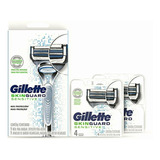 Gillette Máquina Afeitar Skinguard Sensitive + 8 Cartuchos