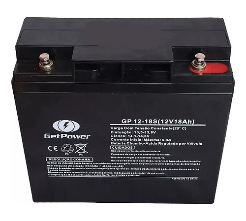  Bateria Selada 12v 18ah Mm Getpower Actpower Haze Atm 