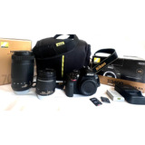 Nikon D3400 18-55 Vr Kit + Lente Af-p Dx Nikkor 70-300 Ed Vr