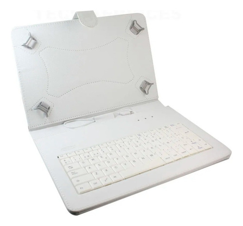 Estuche Funda Usb Tablet 7 Pulgada Lapiz Con V Ñ Color Blanc