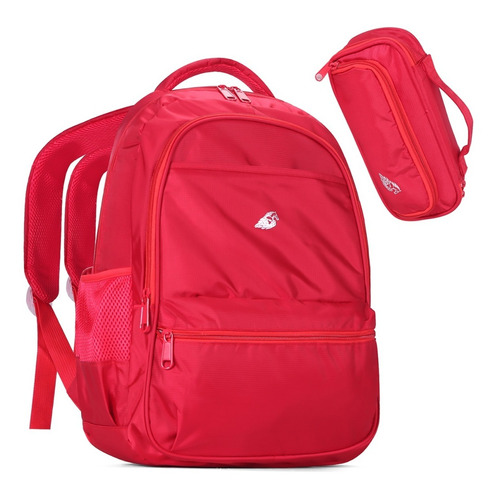 Kit Mochila E Estojo Escolar Infantil Masculina Feminina 