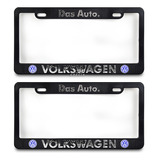 Par De Marcos Porta Placas Letra Cromada Universales Vw