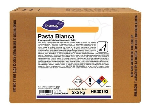 Pasta Blanca Para Cristalización Alto Brillo Pulir Piso 10kg