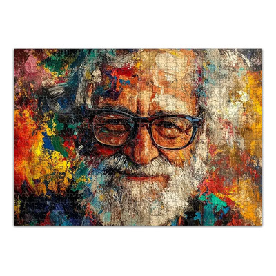Pintura Al Óleo De Color Con Rompecabezas De 1000 Piezas De