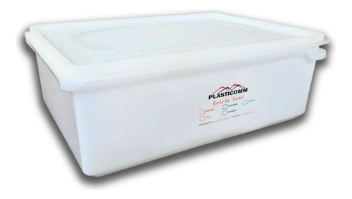 Kit 3 Caixas Plásticas Com Tampa Organizadoras Freezer 11 L