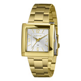 Relógio Feminino Lince Lqg4767l34 S2kx Quadrado Dourado