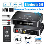 . Receptor Transmisor De Audio Bluetooth 5.0 Nfc Con Cable