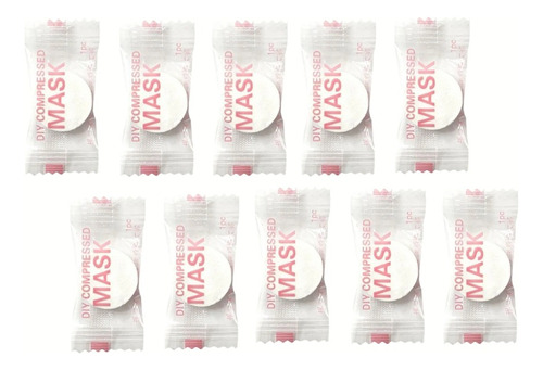 Mascarilla Comprimida Facial Pastillas X 10 Unidades