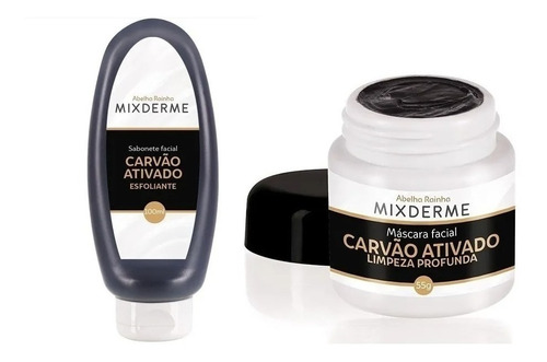 Mascara De Carvão Ativado +sabonete Esfoliante Black 