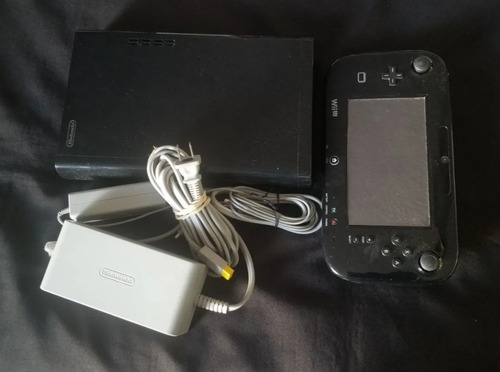 Consola Nintendo Wii U Negro 32gb + Cables + Juegos Digital
