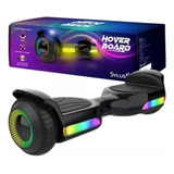 Patineta Electrica Hoverboard Sylus Con Luz Y Casco Color Negro