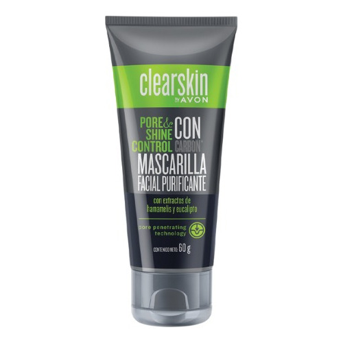 Clearskin Avon Mascarilla Facial Negra Control Brillo/poros