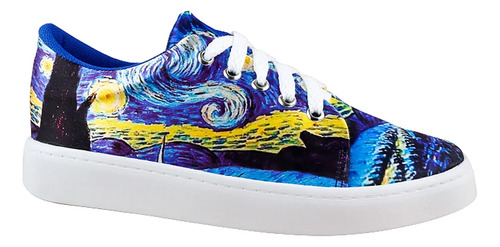 Tenis Noche Estrellada Diseños Vincent Van Gogh 429-2-ane