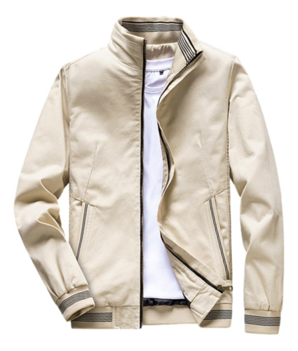 Jaqueta Spring Bomber Masculina, Elegante, Casual, Fina