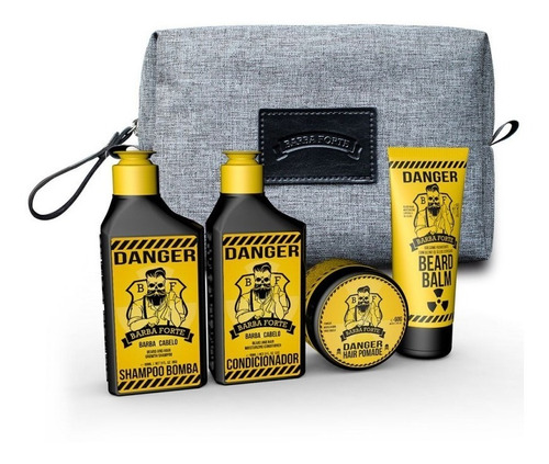 Kit Viaje Neceser | Shampoo Acondicionador Beard Balm Pomada