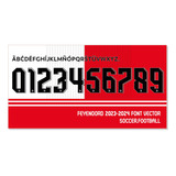 Tipografía Feyenoord Font Vector 2023-2024 Archivo Ttf, Eps