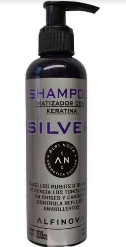 Shampoo Matizador Silver  / Violeta Alfi Nova X 200 Ml $$$