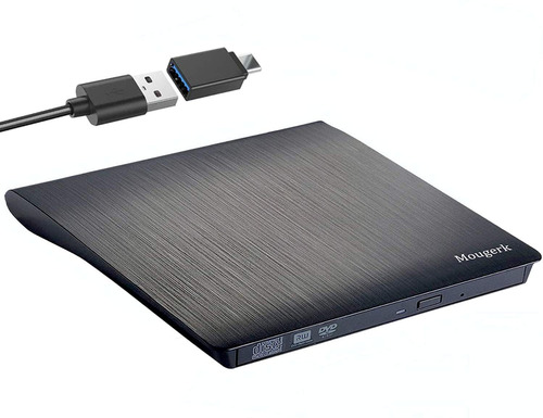 Unidad De Dvd Y Cd Externa Usb 3.0 Mougerk Usb C Rw Player