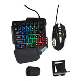 Combo Teclado Mouse Gamer Celular/tablet Convertidor Soporte