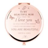 Hyouchang Regalos Para Mama-i Love You Mom, Espejo Compacto,