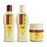 Kit Tutano E Ceramidas Bio Extratus Shampoo + Cond + Máscara