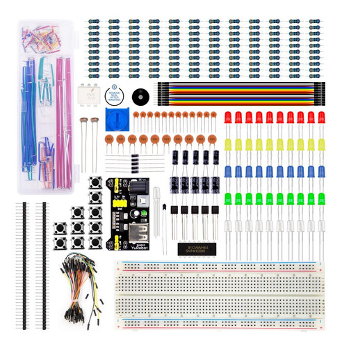Kit Completo Componentes Electronicos Arduino Proto Cables