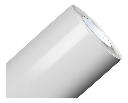 Papel Adesivo Branco Brilho Envelopar Mesa Geladeira 2mx1,2m