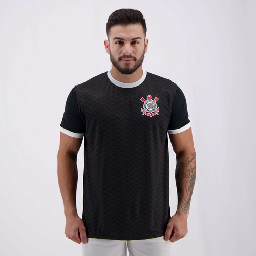 Camisa Corinthians Estado Preta