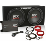 Paquete De Subwoofer 12  De Audio Con Terminador Dual Mtx